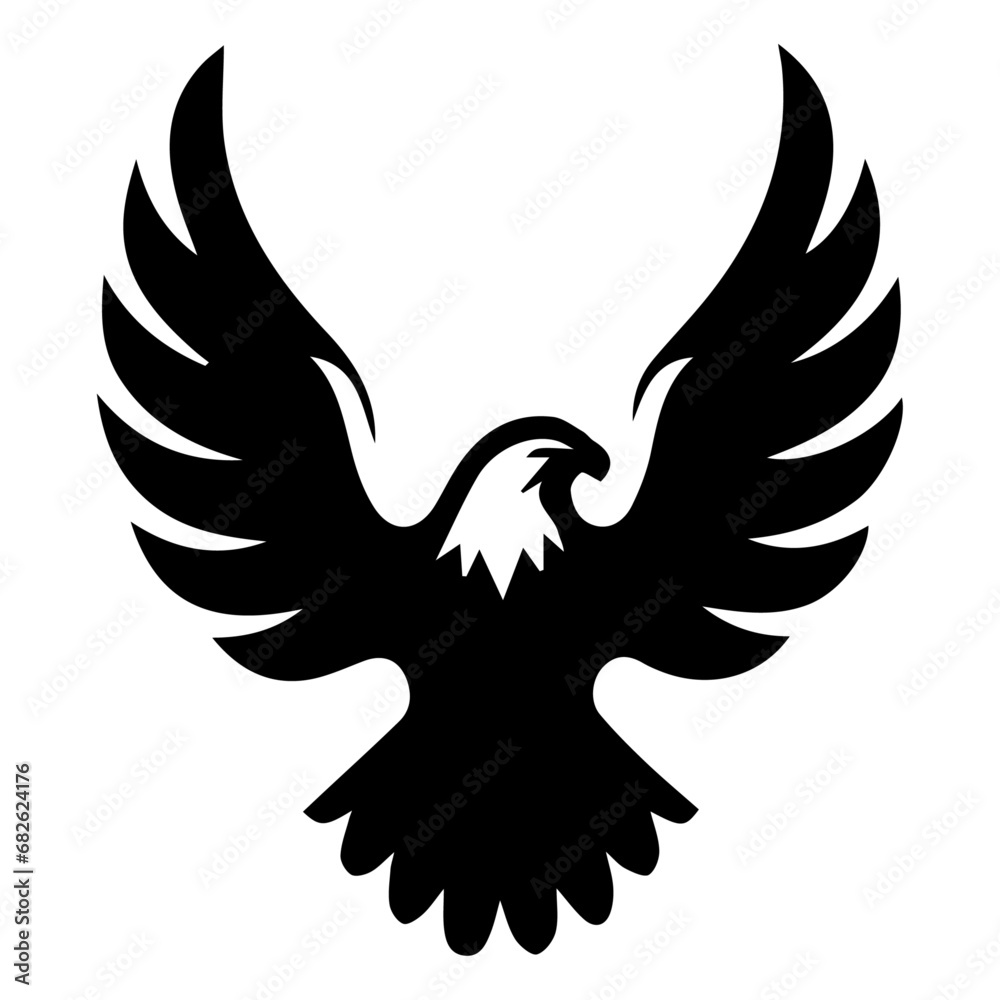 Fototapeta premium Flying Bird Logo concept vector silhouette illustration