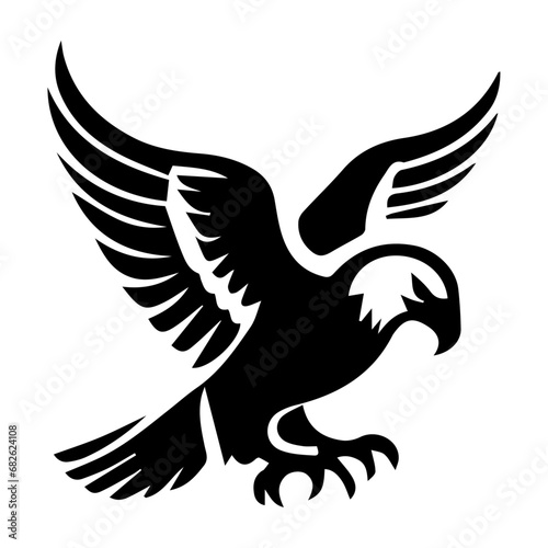 Flying Bird Logo concept vector silhouette illustration