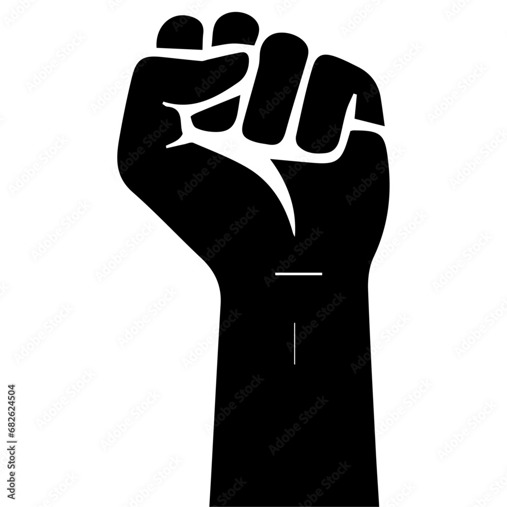 fist hand vector silhouette illustration black fist hand vector silhouette illustration black