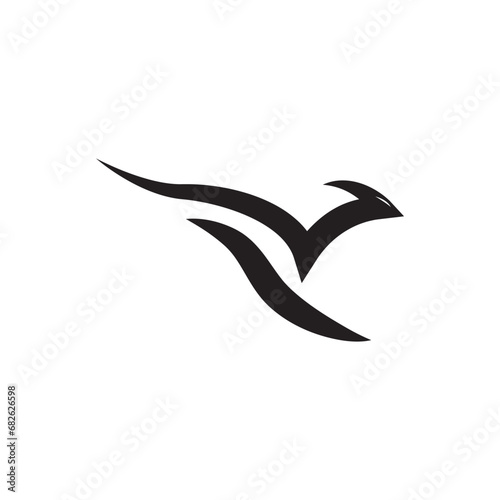 fast kangaroo logo design icon.
