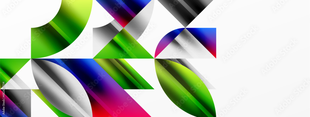 Abstract geometric shapes symbolizing creative technology, digital art, social communication, and modern science. Ideal for posters, covers, banners, brochures and websites Abstract geometric shapes symbolizing creative technology, digital art, social communication, and modern science. Ideal for posters, covers, banners, brochures and websites