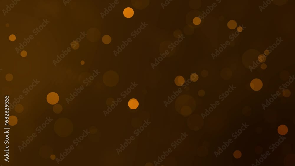 golden particles bokeh abstract background. Futuristic glittering fly movement flickering loop in space. golden particles bokeh abstract background. Futuristic glittering fly movement flickering loop in space.