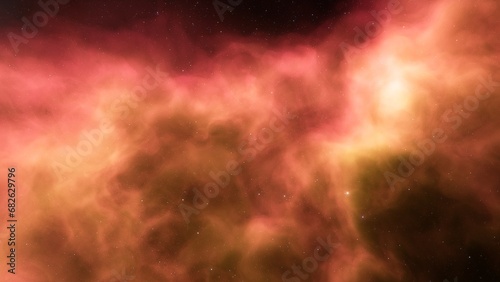 bright nebula  nebula in space  majestic red-purple nebula  beautiful space background 3D render