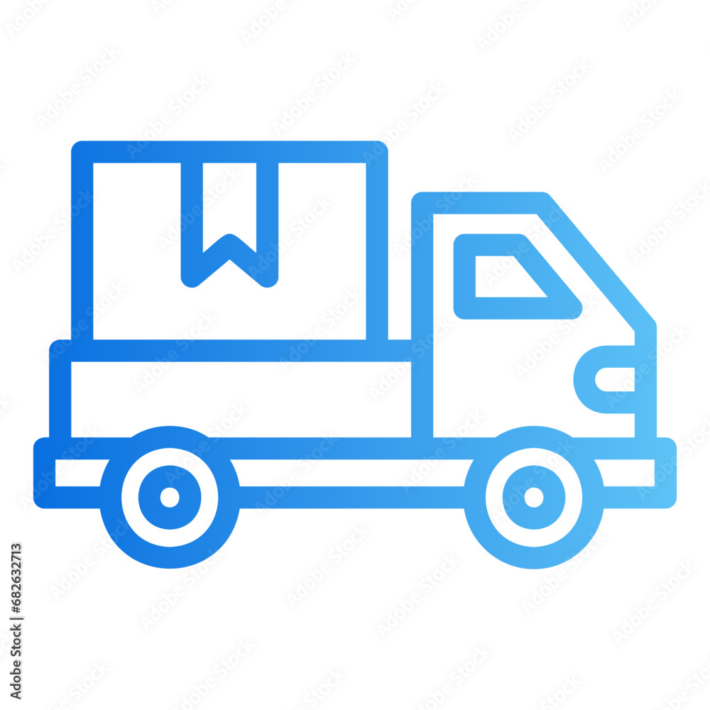 delivery truck gradient icon delivery truck gradient icon