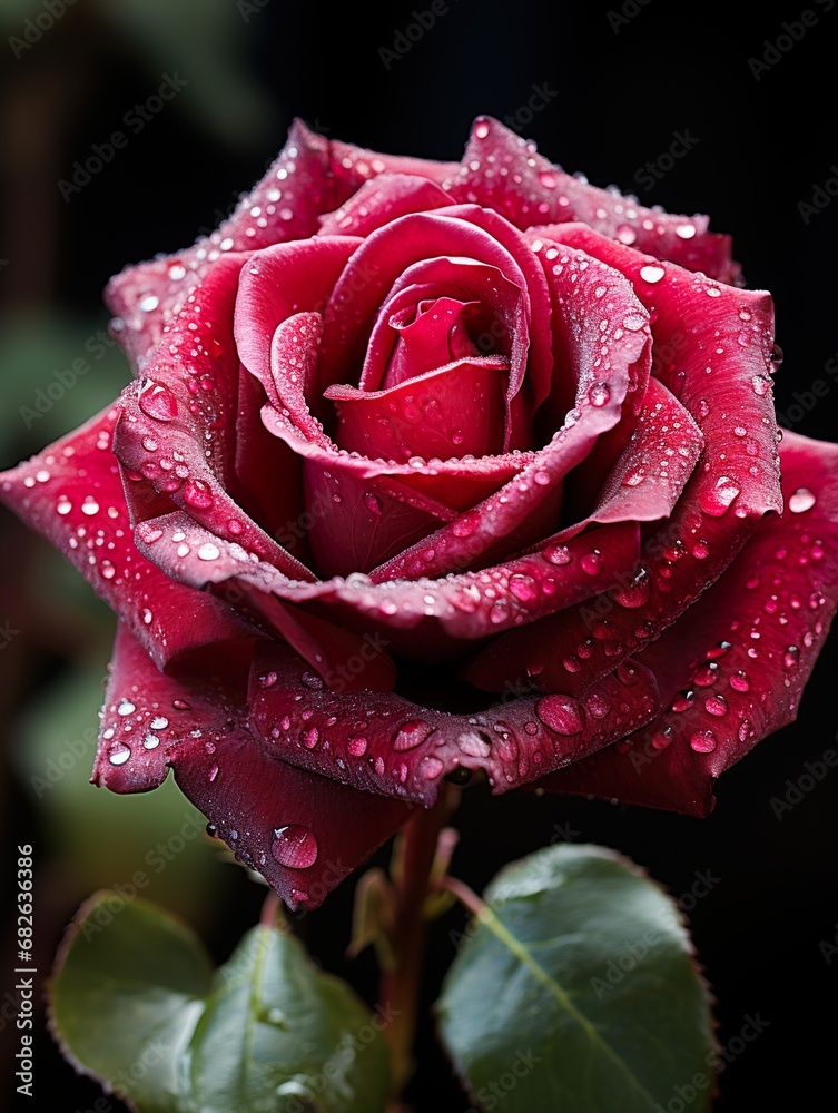 red rose with water drops red rose with water drops