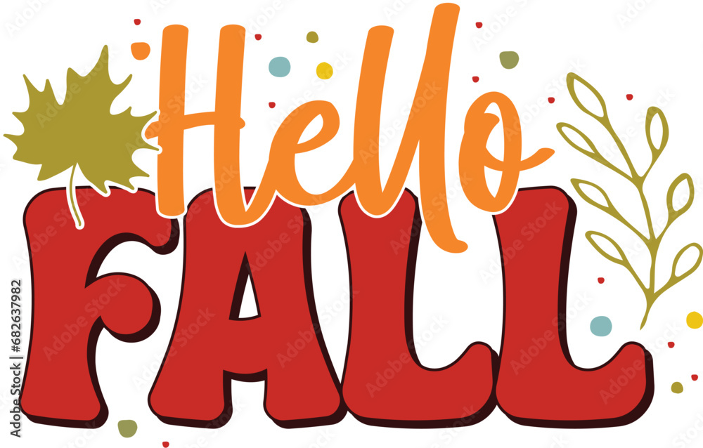 Obraz premium Autumn Fall Svg