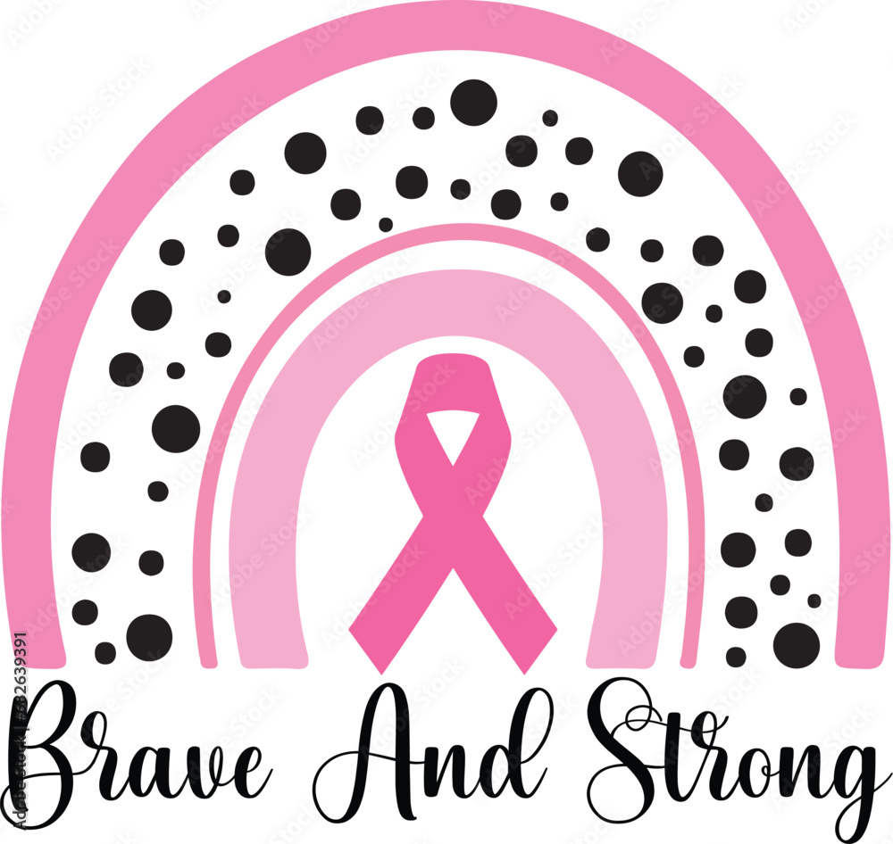 Fototapeta premium Breast Cancer Svg