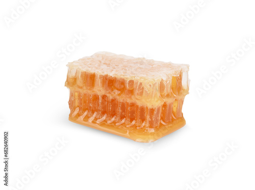 fresh honeycomb on transpalent
