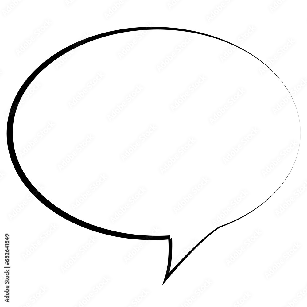 Digital png illustration of speech bubble on transparent background Digital png illustration of speech bubble on transparent background