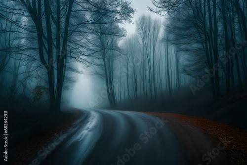 fog in the woods