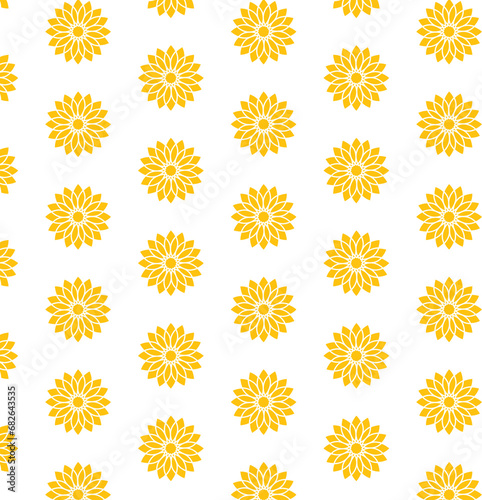 Digital png illustration of yellow flowers repeated on transparent background