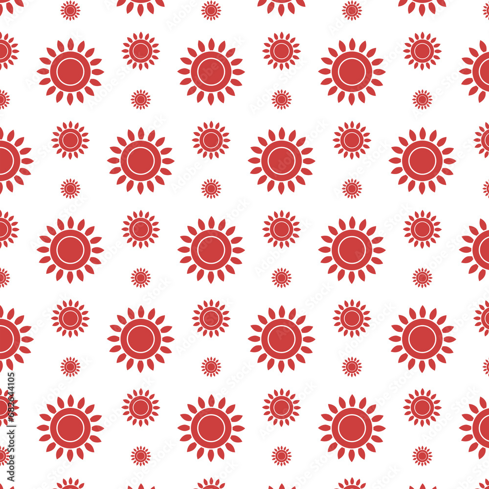 Digital png illustration of rows of red flowers on transparent background