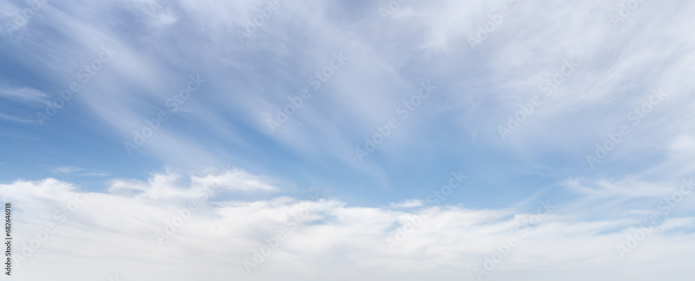 The unique beauty of a clear cloudy daytime spring sunny calm bright sky The unique beauty of a clear cloudy daytime spring sunny calm bright sky
