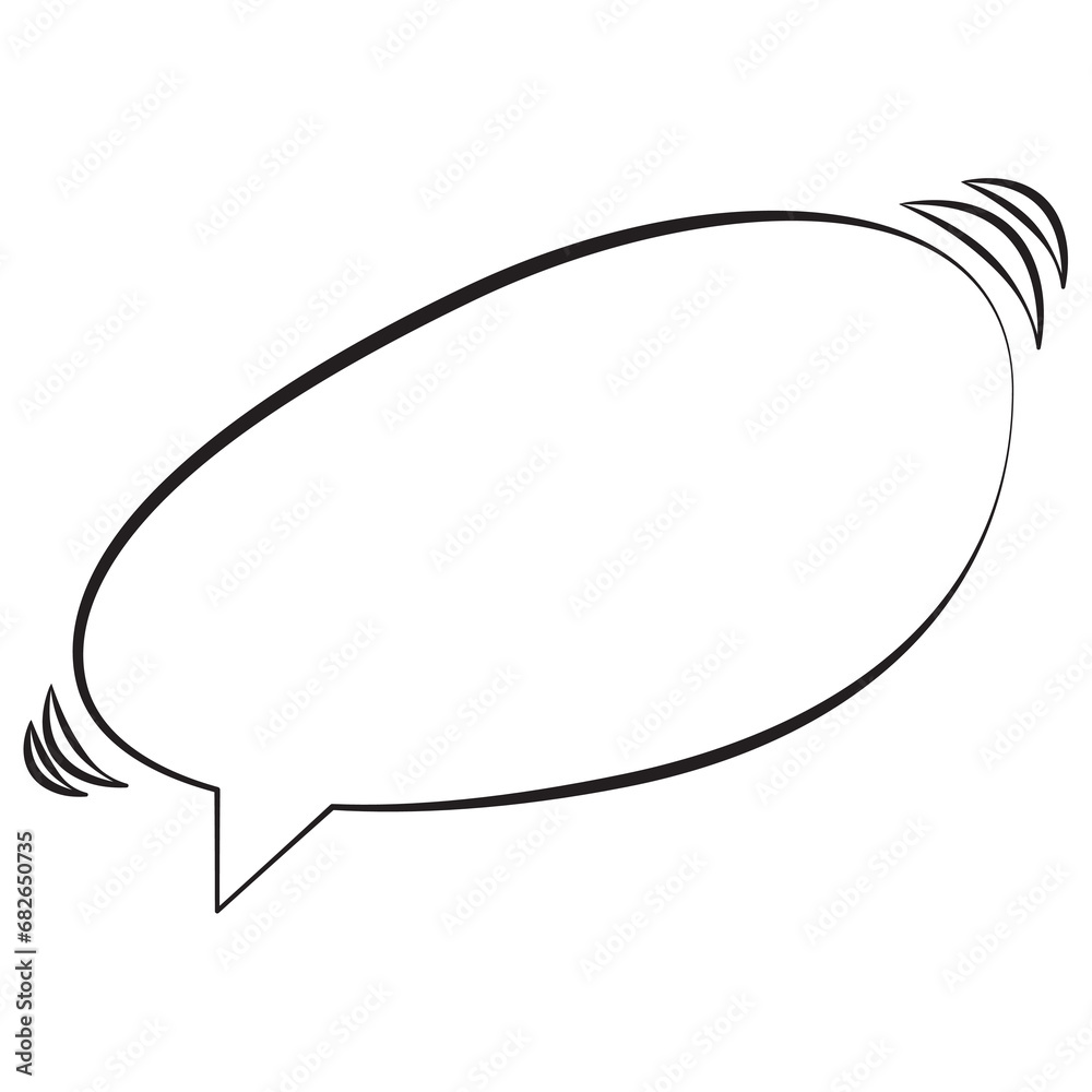 Chat Bubble Hand-Drawn Style. Isolated Speech Bubble, Text Bubble, Text Box Comic Style Chat Bubble Hand-Drawn Style. Isolated Speech Bubble, Text Bubble, Text Box Comic Style