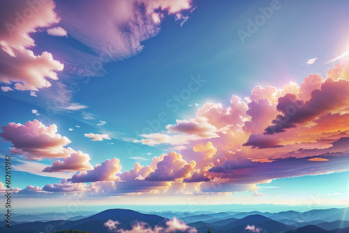 Beautiful natural sky and clouds background  © วัลลภ ภิญโยวงษ์