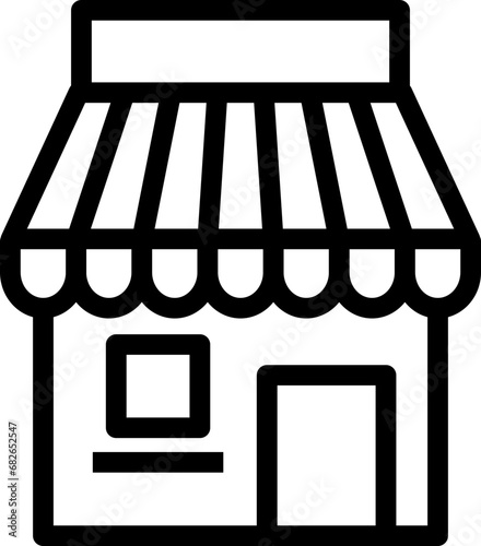 Toko Shop Icon - Modern Retail and E-Commerce Symbol