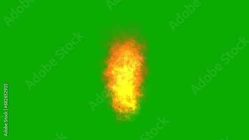 Wallpaper Mural Raging fire motion graphics with green screen background Torontodigital.ca