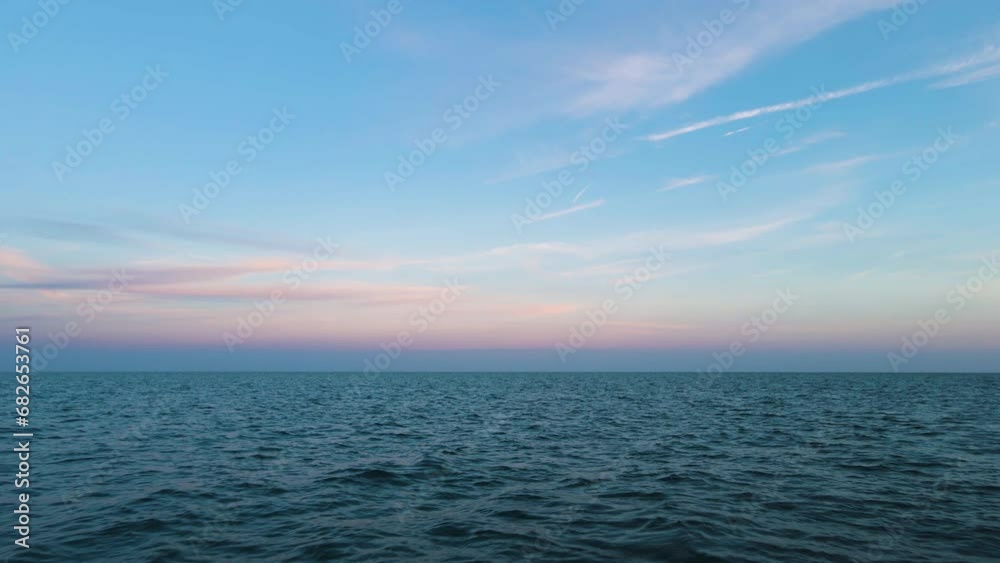 Serene peaceful ocean water ripples, tropical escape background with beautiful sky Serene peaceful ocean water ripples, tropical escape background with beautiful sky