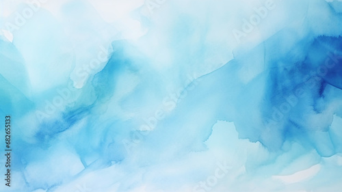Abstract Light Blue Watercolor for Background