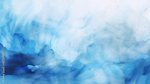 Beautiful Blue Watercolor Background in abstract style