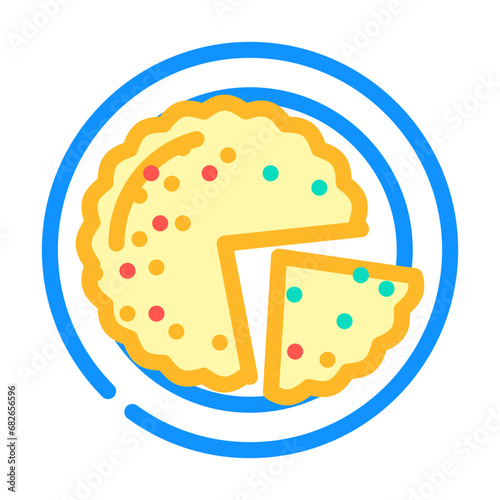 quiche lorraine french cuisine color icon vector. quiche lorraine french cuisine sign. isolated symbol illustration