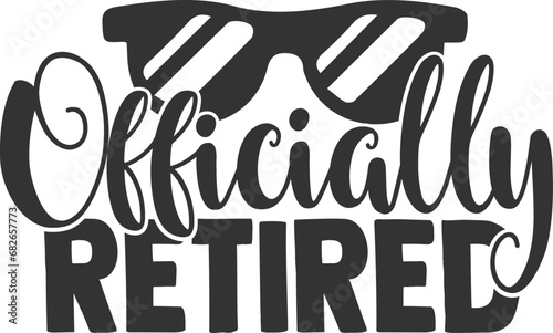 Officially Retired - Retirement Illustration