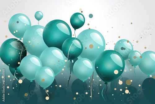 balloons in the sky