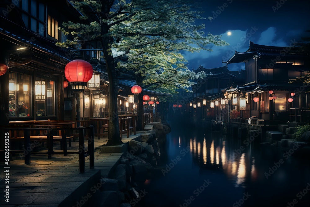 日本の京都風のの町並み（京都・奈良・寺院・神社）	
