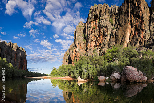 Windjana Gorge, Napier Range, Kimberley region of Western Australia. photo