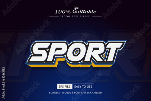 Sport game text effect basketball and football text style template