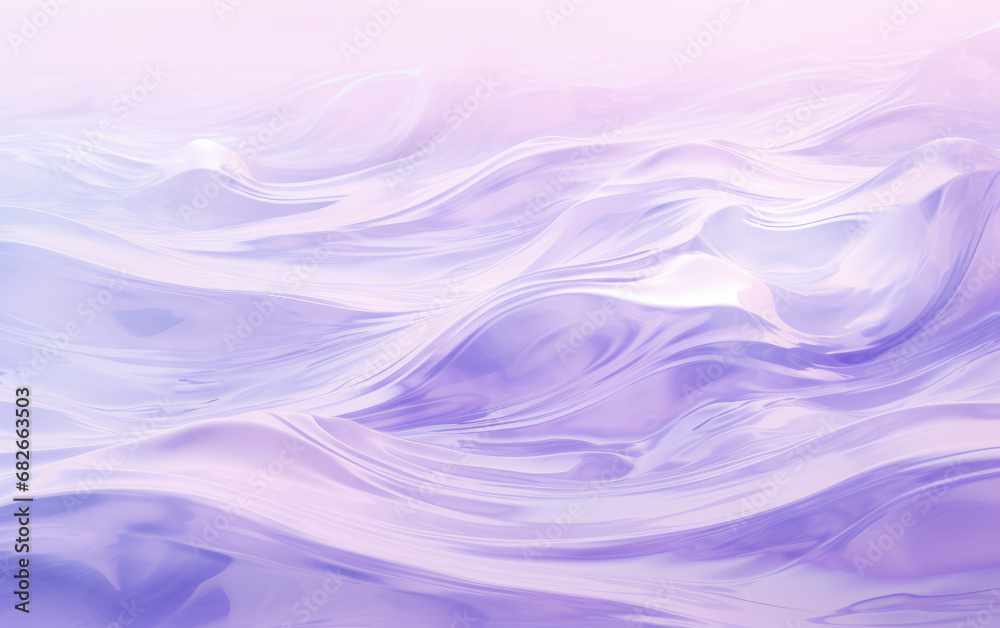 Fototapeta premium Soft lilac smoke waves create a tranquil, underwater-like abstract background.
