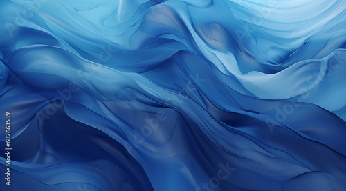Soft blue smoke waves creating a tranquil, underwater-like abstract background.