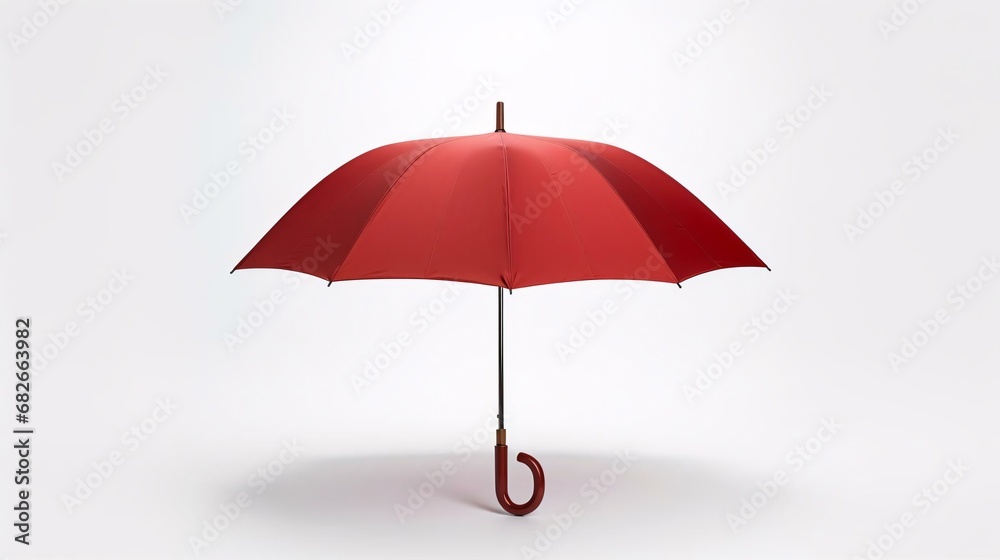 a red umbrella with a handle