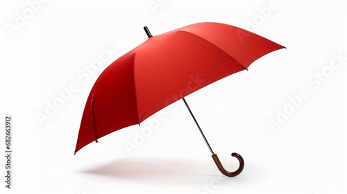 a red umbrella with a handle