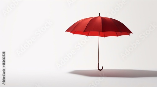 a red umbrella on a white background