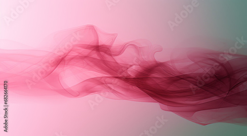 Soft red smoke waves creating a tranquil  underwater-like abstract background.