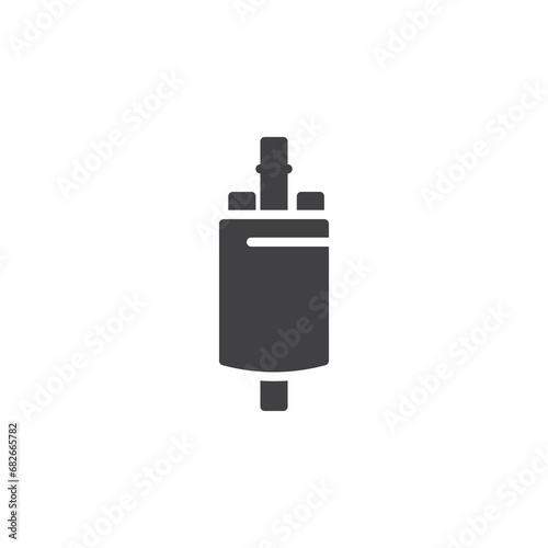 Car fuel pump vector icon