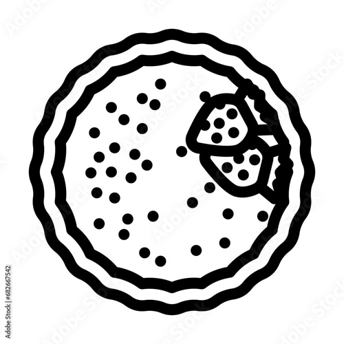 creme brulee french cuisine line icon vector. creme brulee french cuisine sign. isolated contour symbol black illustration