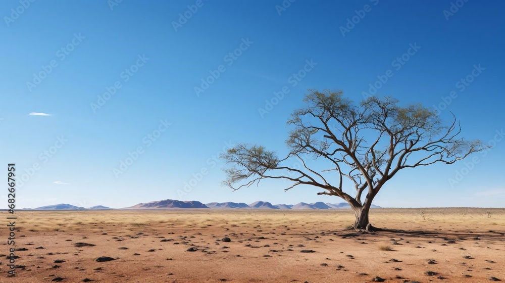 a tree in a desert