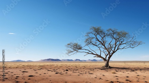 a tree in a desert © KWY