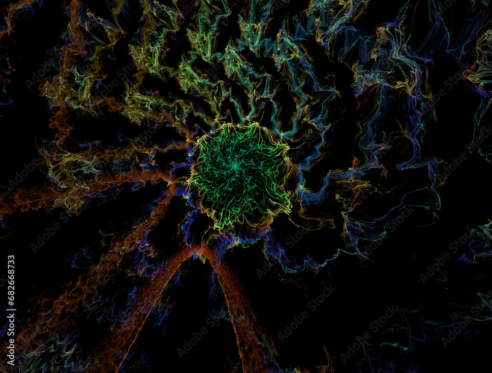 Fototapeta premium Imaginatory fractal abstract background Image