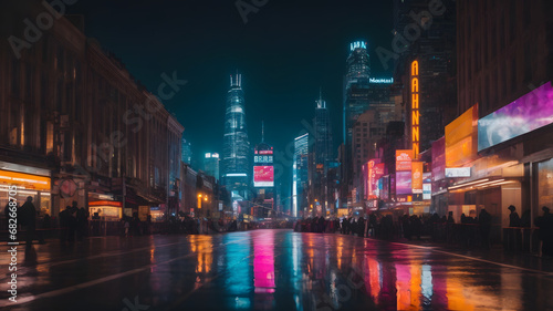 City View in Night and Rainy Weather © Freelance