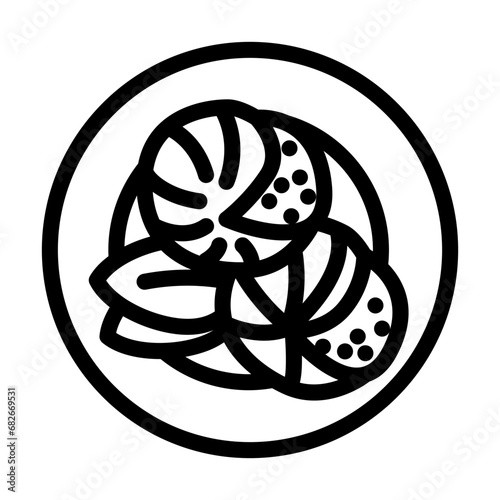 escargot dish french cuisine line icon vector. escargot dish french cuisine sign. isolated contour symbol black illustration