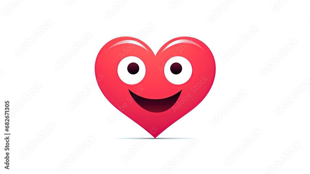 Heart with a smile for Happy Valentine Day. Heart with a smile for Happy Valentine Day.