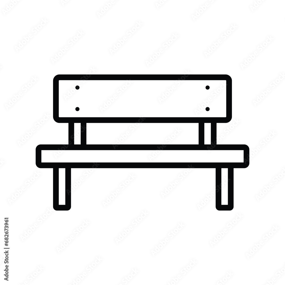 bench icon vector design template simple and clean bench icon vector design template simple and clean