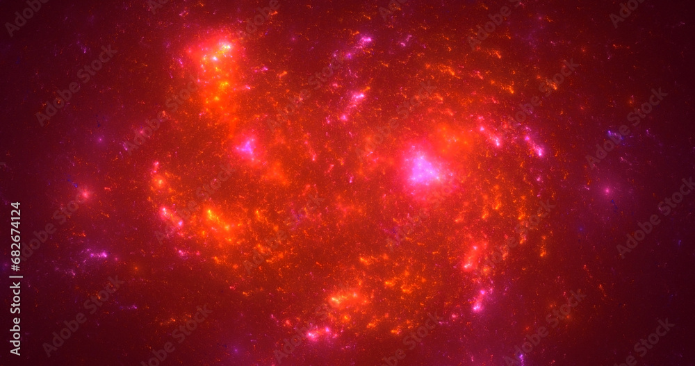 Naklejka premium 3D manual rendering abstract fractal light background