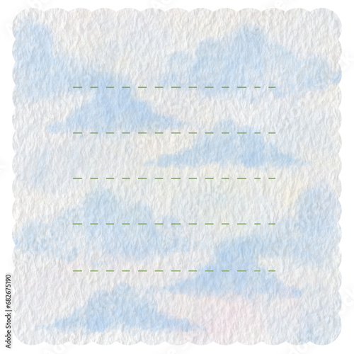 cute note paper For decorating work pieces Calendar, to-do list, greeting card