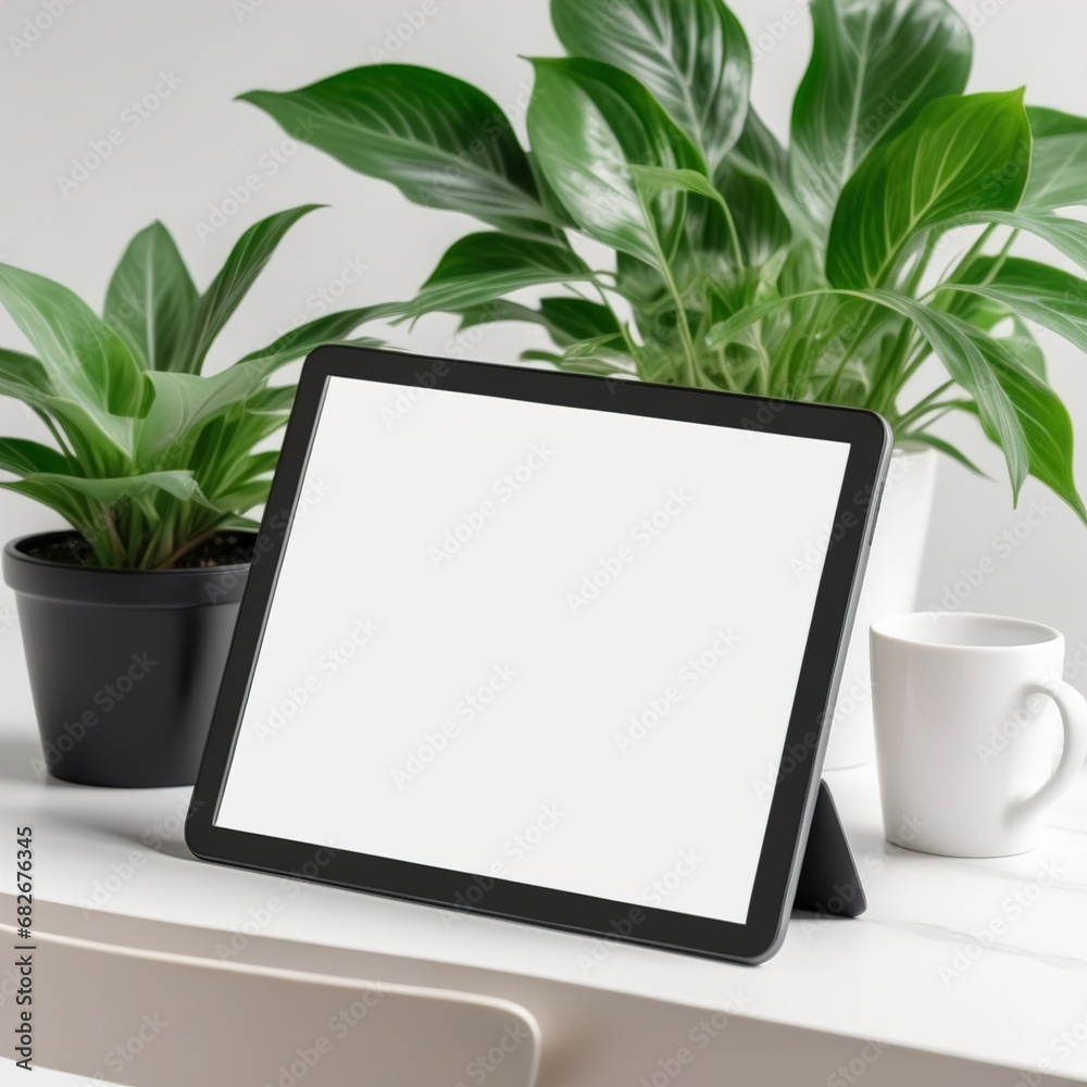 Touchscreen Tablet Mockup: Showcase Your Interactive Design Touchscreen Tablet Mockup: Showcase Your Interactive Design
