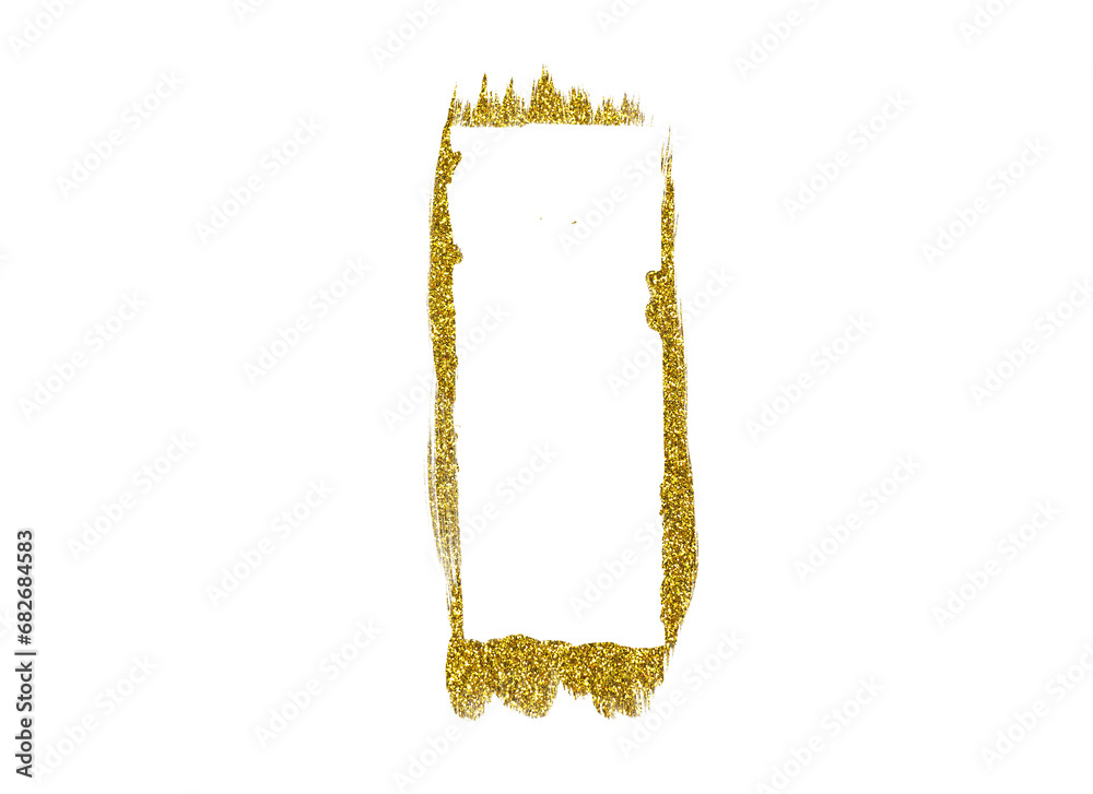 gold glitter vertical photo frame on transparent png background gold glitter vertical photo frame on transparent png background