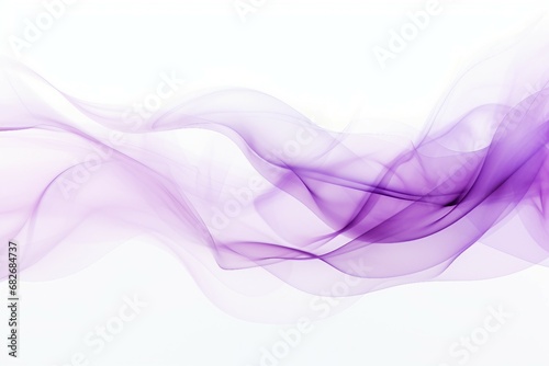 Whispy Lavender Smoke Trails on White on white background.